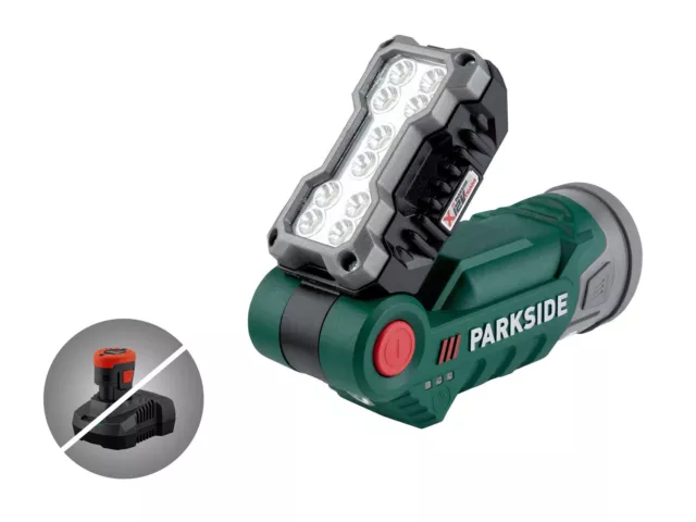 PARKSIDE® Lampe de travail à LED sans fil PLLA 12 B2, 12 V Sans Batterie&Charg.