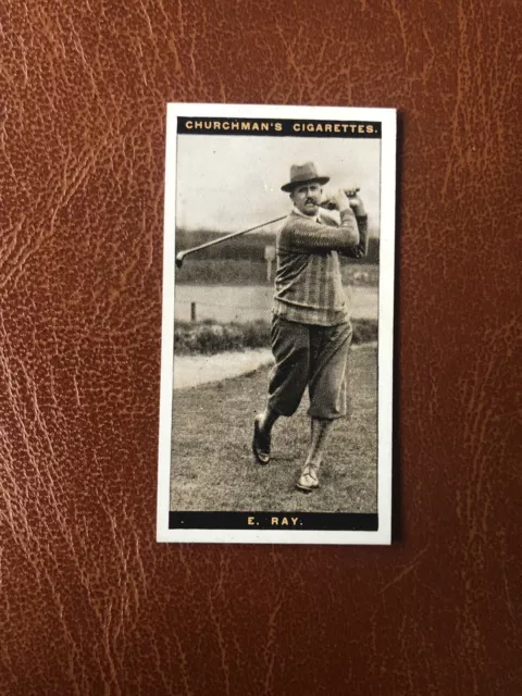 1927 Churchman - Famous Golfers #34 Edward Ray