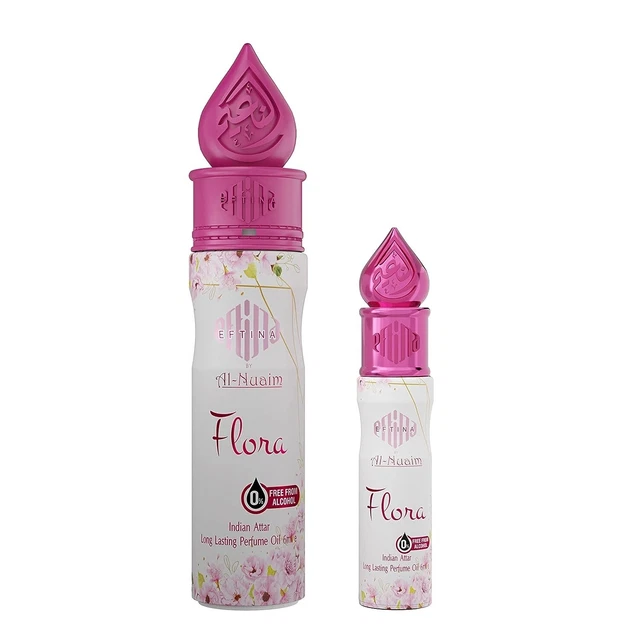 EFTINA de Al-Nuaim Nuevo Lanzamiento Flora Attar Libre de Alcohol | Olor de Lujo 6 ml