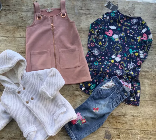 PACCHETTO BAMBINE età 18 24 mesi 1,5-2 anni River Island Next abito NUOVO