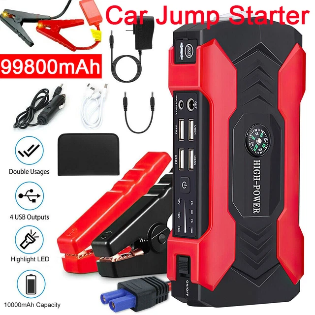 99800mAh Car Jump Starter Booster Jumper Power Bank Battery Charger Portable Box