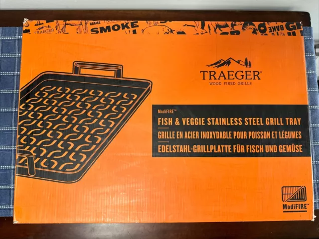 NEW Traeger ModiFIRE Fish & Veggie Stainless Steel Grill Tray