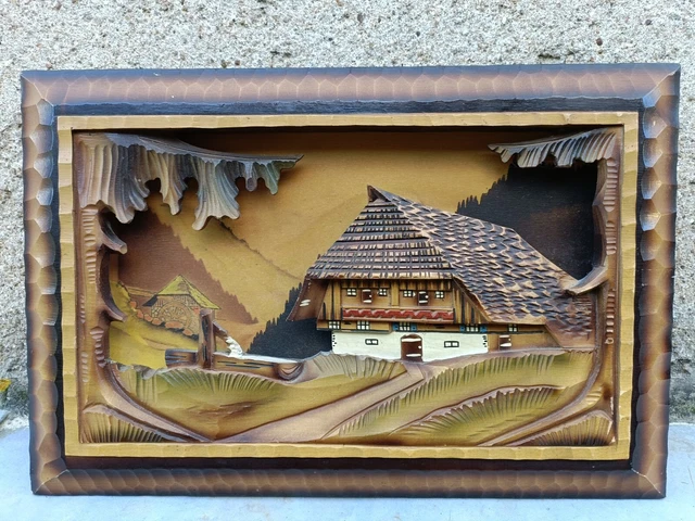 Tableau Ancien En Bois Avec Collage De Pièces De Montres Sector - Décoration Vintage, Occasion