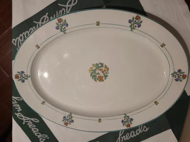 St Albans Syracuse China 1915 MISSOURI PACIFIC Designed RAILROAD 14” PLATTER