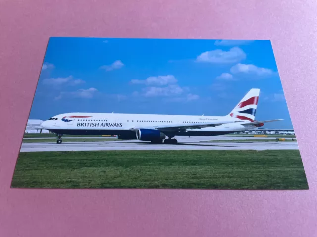 BRITISH AIRWAYS BOEING 767-300 G-BNWH colour photograph £0.99 - PicClick UK