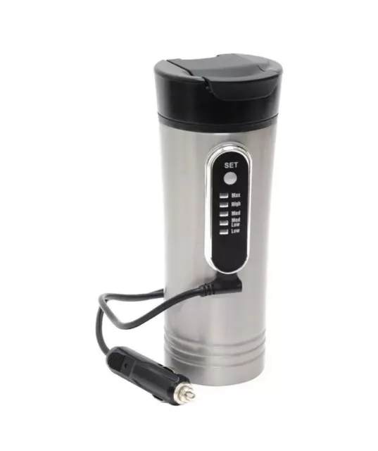 RoadPro RP0719 12-Volt 15oz. Premium Heated Travel Mug