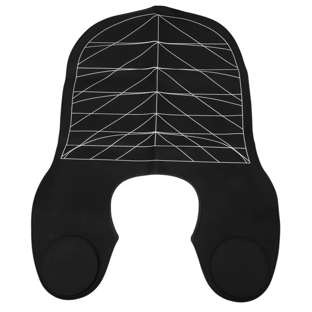 Tinte para el cabello bufanda protectora para el cuello gel de sílice para niños corte de pelo envoltura para el cuello
