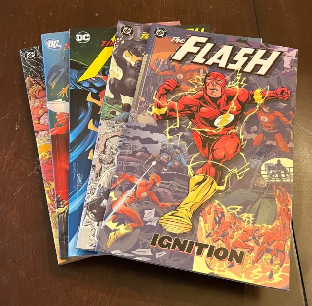 Lot of 5 Flash TPB Trade Paperbacks DC Comics Geoff Johns & Joshua Williamson +