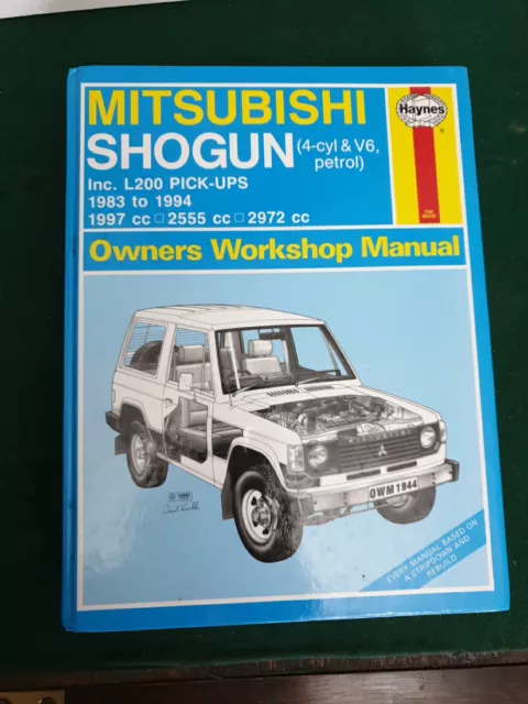 Mitsubishi Shogun and L200 Owners Workshop Manual (Haynes Owners