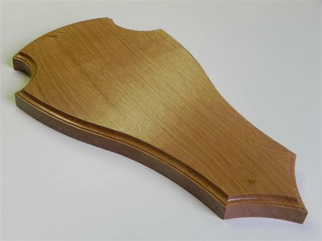Escudo de Trofeo Deseada Roble Claro Ciervo Rojo Gamo Placa Altura 36cm Nuevo 2