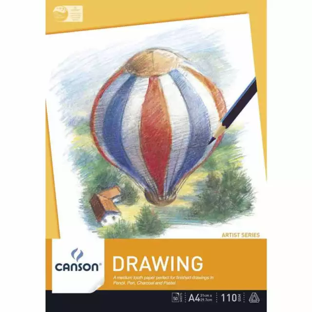 Canson Drawing Pad 110 gsm, 50 sheets (A4, A3)