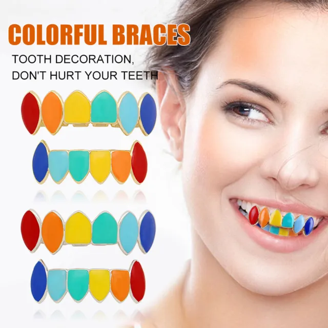 EY# Unisex Dental Jewelry Environmental Protection Colorful Teeth Grills Oral Be
