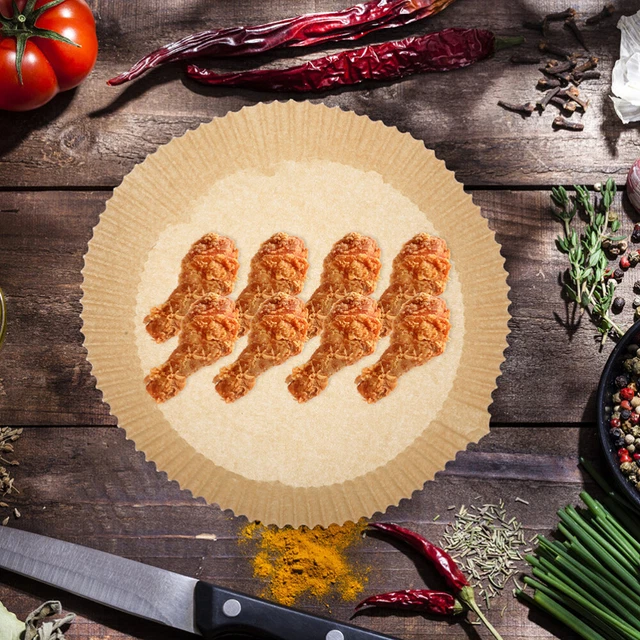 300 Stück Antihaft-Papiereinlagen für Luftfritteusen, Luftfritteusen-Einlagen 2