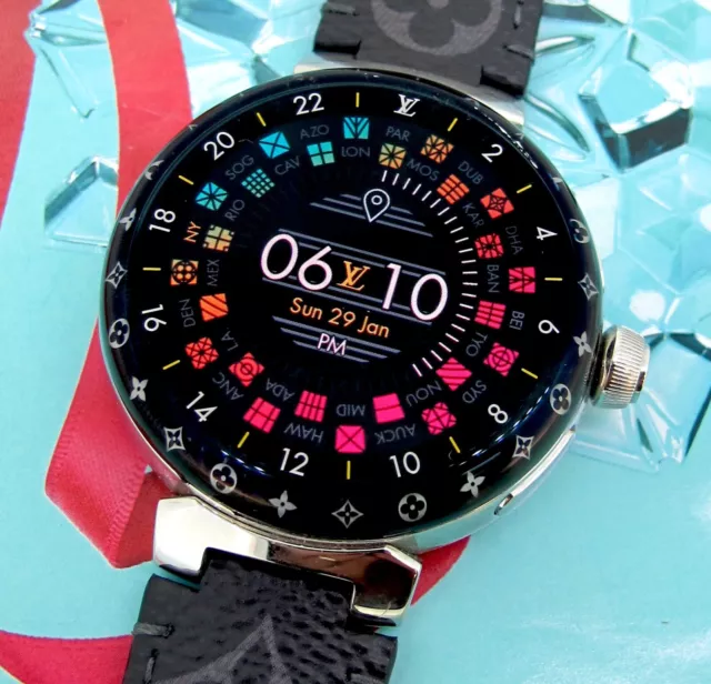 LOUIS VUITTON Tambour Horizon QA050 Smart watch Quartz Men's Watch_748057