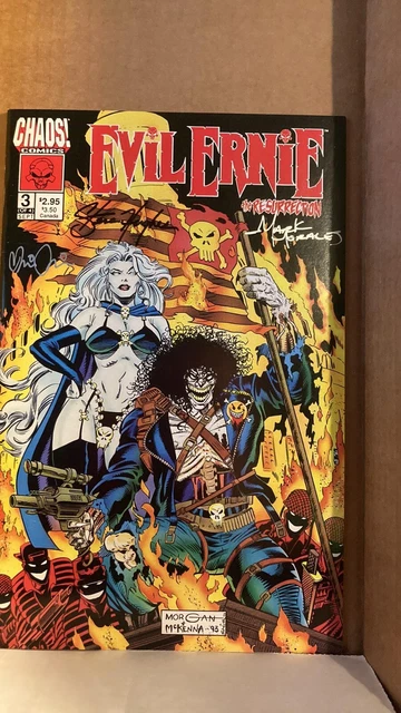 Evil Ernie The Resurrection #3 *3 Signatures Pulido, Hughes, Morales!