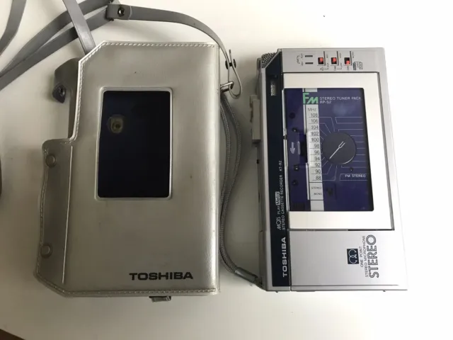 TOSHIBA KT-R2 vintage Cassette Recorder avec FM STEREO Tuner Pack RP-S2