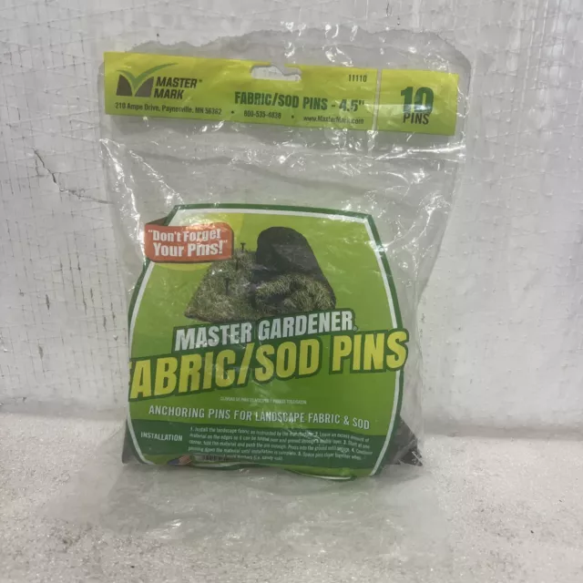 🔥Master Mark Fabric/Sod Anchoring Pins Plastic 4.5" 11110,#10,New,Free Ship🇺🇸