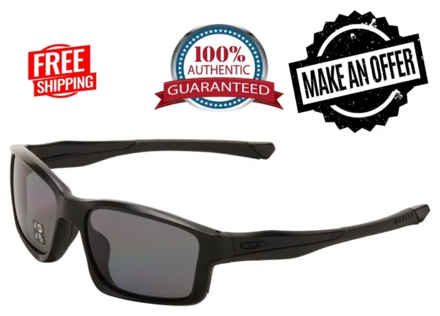 Oakley Chainlink Sunglasses OO9247-15 Matte Black Grey Polarized Lens Authentic