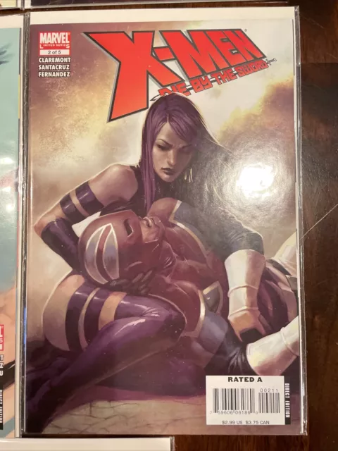 X-Men: Die By The Sword 1-5 Complete 2007 NM, Psylocke, Claremont 3