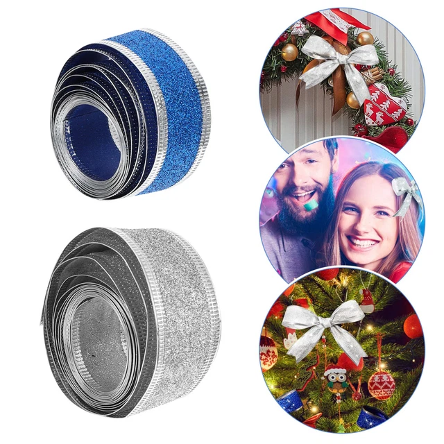 2 rollen von Xmas Party Decor Weihnachten Handwerk Verpackung Band 8