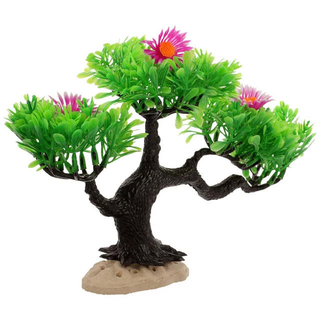 Fake Tree Tank 3PCS FISH TANK Artificial Tree Aquarium Plastic Based Tree Simulation ...