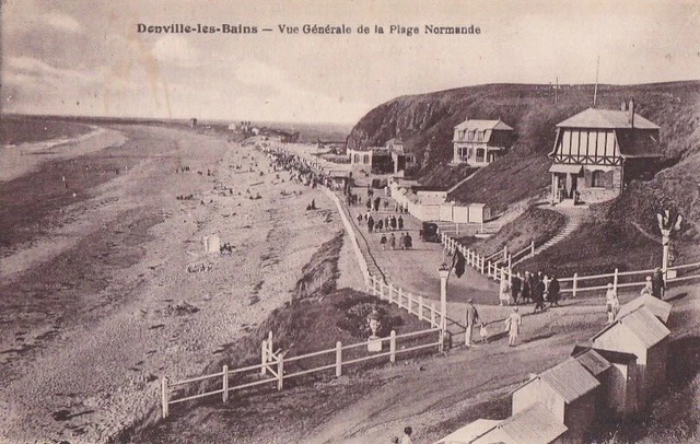 CPA 50 Env Granville St Pair/Mer DONVILLE LES BAINS Vue Plage Normande Villa1930