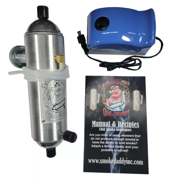 Original Smoke Daddy 8" Cold Smoker Generator USA Made comes W $15 Step-Bit