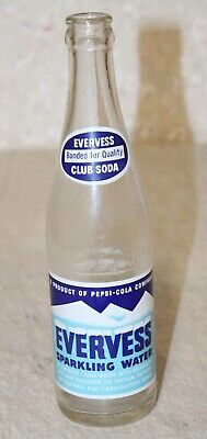 New York Evervess Sparkling Water Soda Bottle 12 Oz Acl Pepsi Cola