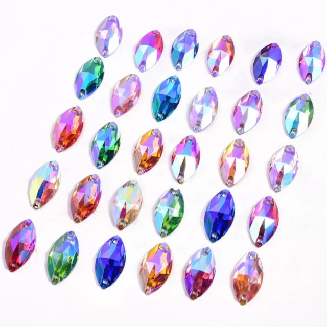 1 Pack Rhinestones 6x12mm/9x18mm Creative Decoration Durable and Practical