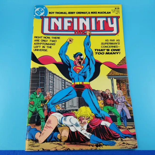 Oct 1984 DC Comic Book #7 Infinity Inc Superman