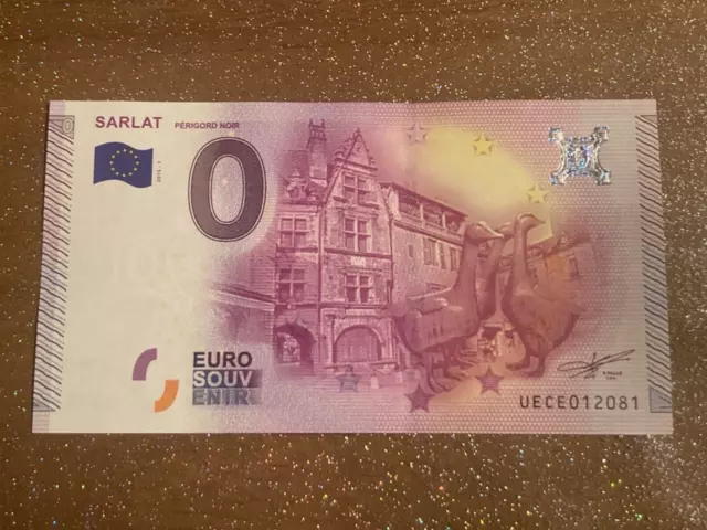 Billet Touristique 0 Euro Zéro Euro Sarlat 2015