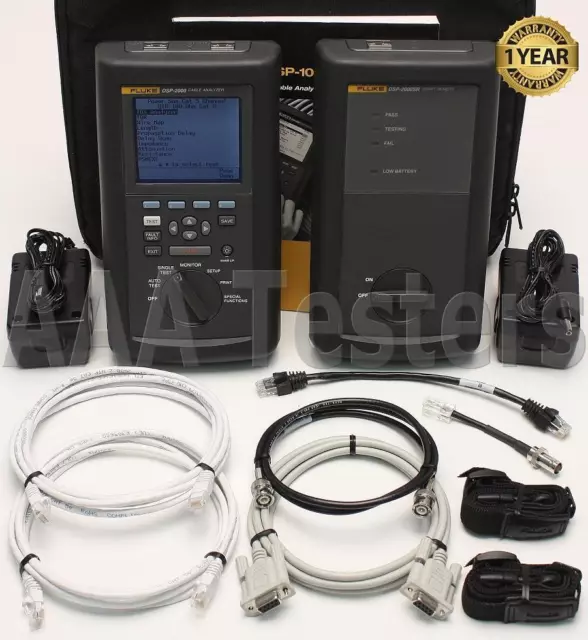 Fluke Networks DSP-2000 Cat5 Lan Câble Analyseur Testeur Certifier DSP2000 Sr