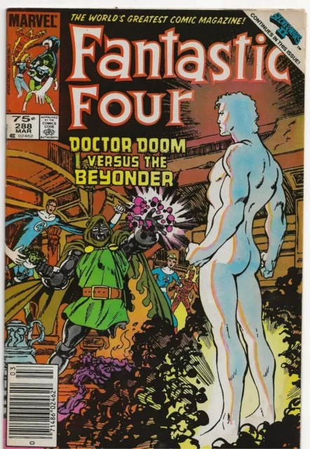 Fantastic Four # 288 Mar 1985 Dr. Doom Vs. The Beyonder /Secret Wars Ii/ Vf-
