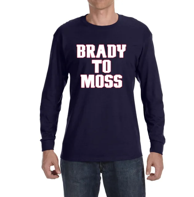 New England Patriots Tom Brady To Randy Moss Long sleeve shirt