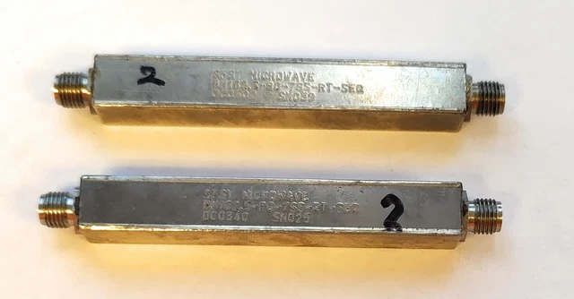 Lot of 2 Spectrum Microwave 125-216Mhz SMA Band Pass Filter Ham VHF UDX BM162.5