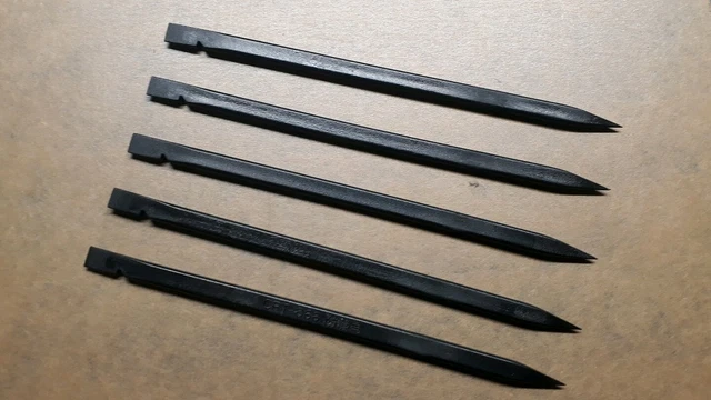 5X Black Plastic Spudger Set - iPod, iPhone, Cell phone Opening Pry Bar Tools