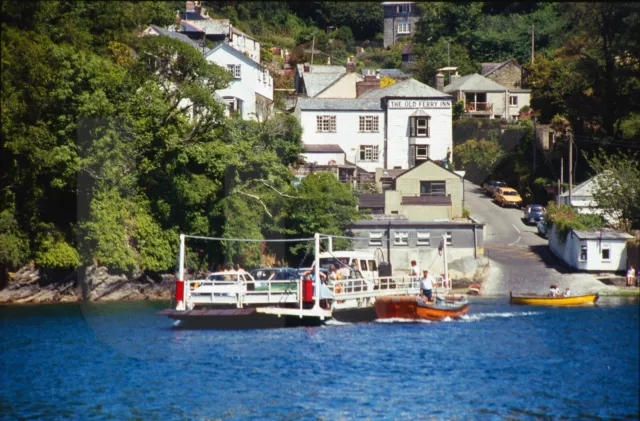 35mm Slide: Cornwall: Bodinnick: Fowey Car Ferry; 1984 #19