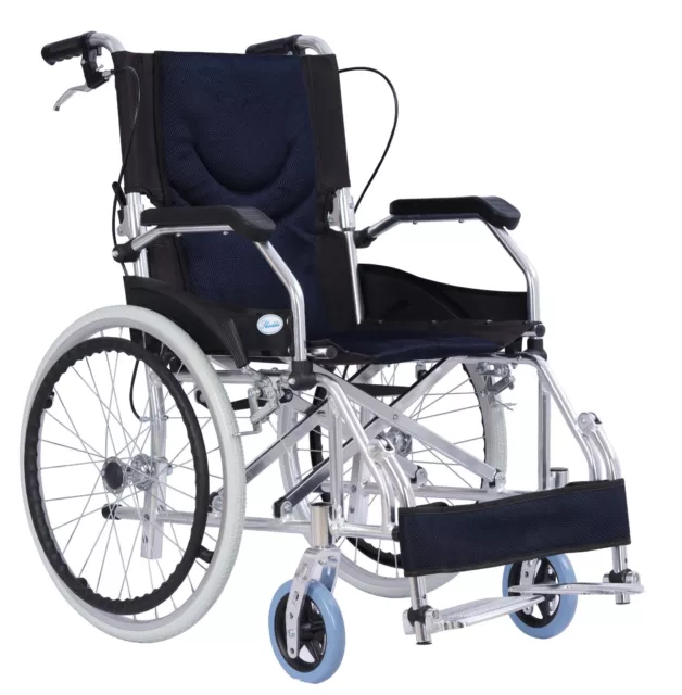 Portable Wheel Chair Skiiddii Folding Aluminium Wheelchair Lightweight 11 KG