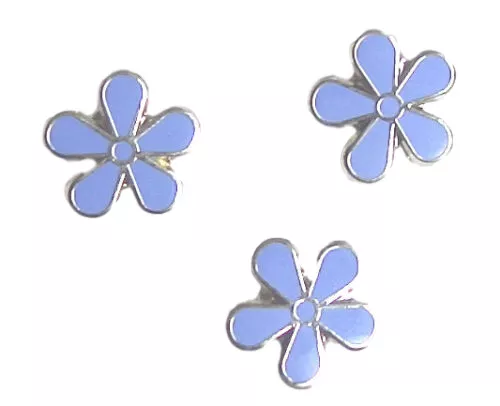 3 X Masonic Flower Forget Me not Lapel Pin Badge