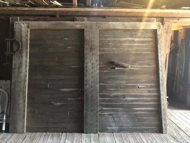 Reclaimed barn door