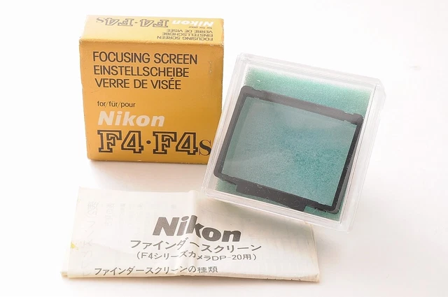 【ALMOST UNUSED TOP MINT+】NIKON F4 F4S M TYPE Focusing Screen IN BOX From JAPAN