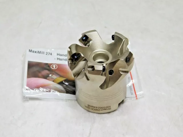 Hertel Indexable Chamfer/Angle Face Mill Through Coolant 1-1/2" CD 45º 45717394