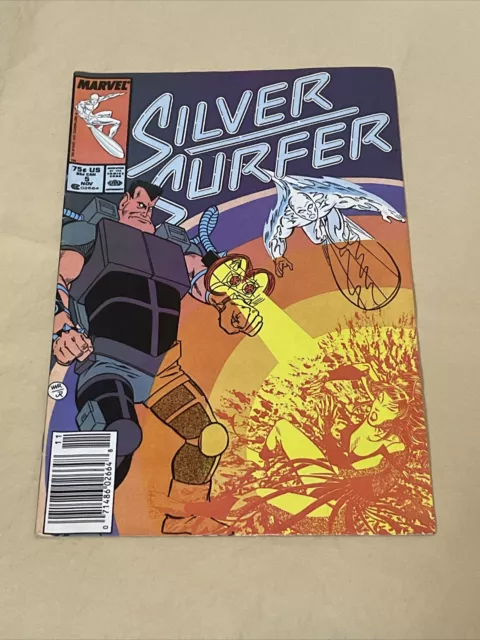 Silver Surfer #5 Comic Book Volume 3 Marvel Comics 1987 FN+