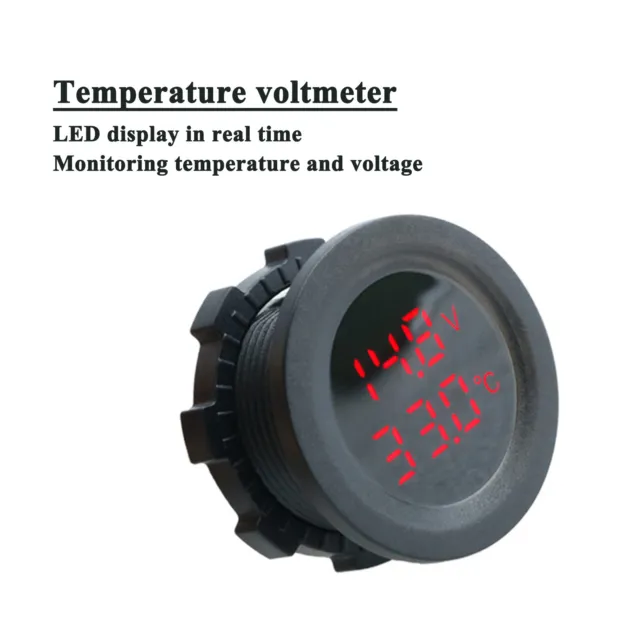 Voltmetro temperatura a doppio display modificato a caldo dispiegamento di prova tensione auto modificato