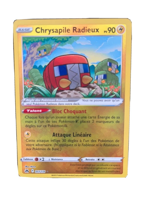 Carte Pokémon EB12.5 Zenith suprême Chrysapile Radieux 051/159