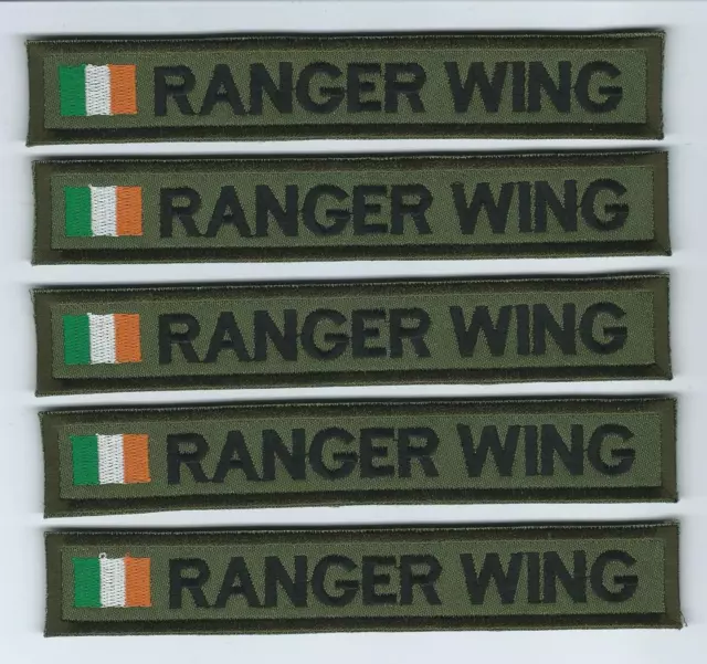 Irish Defence Forces X 5 Name Strips Name Strips Army Ranger Wing ARW