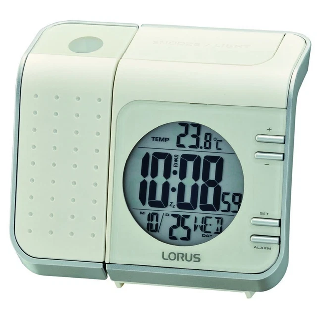 LORUS LHL029W DIGITAL Alarm Clock with Projector Display £9.99