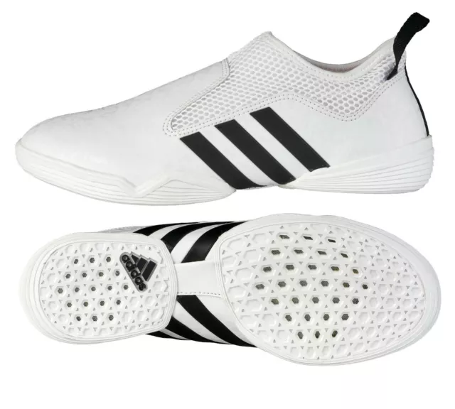 Adidas Taekwondo Sneaker Adi-Bras weiß/schwarz. TKD, Karate, Kampfsport Schuhe