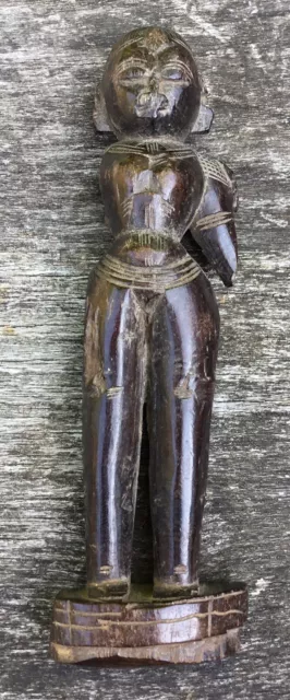 Old Vintage Ethnic Indian Antique Carved Wooden Doll