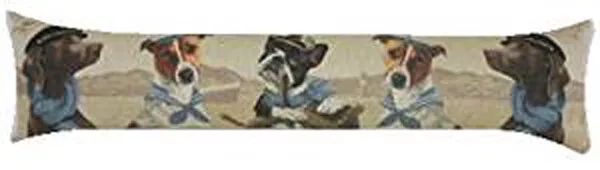 Sea Dogs Quality Belgian Tapestry Draught Excluder Bolster Scatter Cushion 39x9"